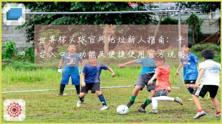 世界杯买球官网地址新人指南：平台入口、功能及便捷使用官方说明